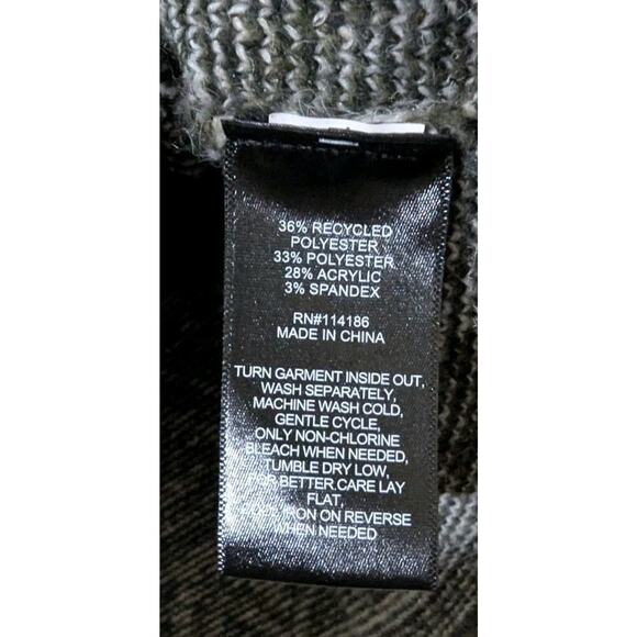 Frye Open Front Cardigan Sweater Womens Medium Aztec Southwestern Green Black Z - Picture 4 of 5